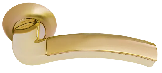 ПАЛАЦЦО, ручка дверная MH-02 SG/GP, цвет - мат.золото/золото фото купить Томск