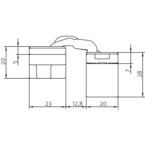 HH-19 B, скрытая петля, цвет - черный фото morelli Томск