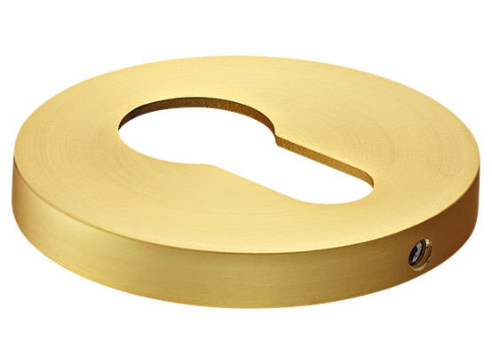 Накладка на ключевой цилиндр, на круглой розетке 6 мм, MH-KH-R6 MSG,  цвет - мат. сатинированное золото фото купить Томск