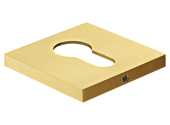Накладка на ключевой цилиндр, на квадратной розетке 6 мм, MH-KH-S6 MSG, цвет - мат. сатинированное золото фото купить Томск