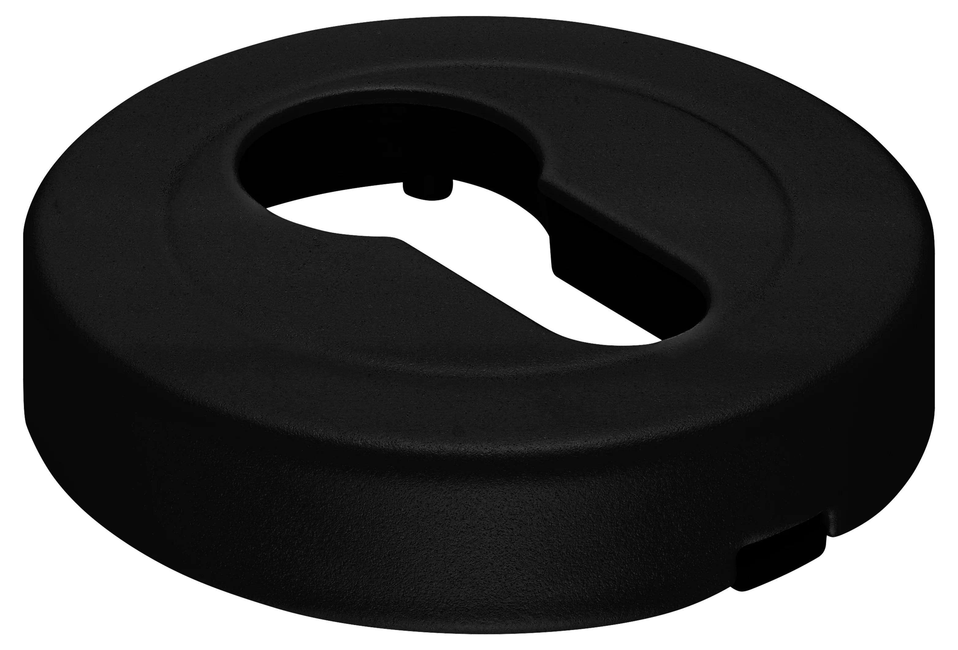 LUX-KH-R2 NERO, накладка на евроцилиндр, цвет - черный фото купить Томск